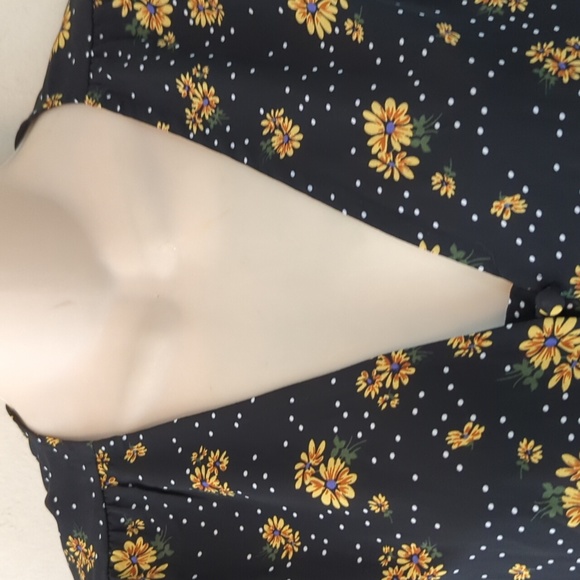 Saks Fifth Avenue Dotted Daisy-Print Blouse S - Picture 8 of 15